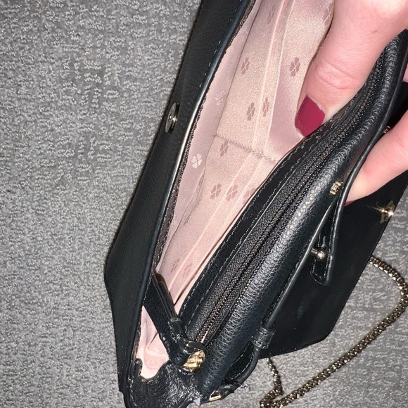 KATE SPADE small black bag with gold chain - Picture 9 of 11